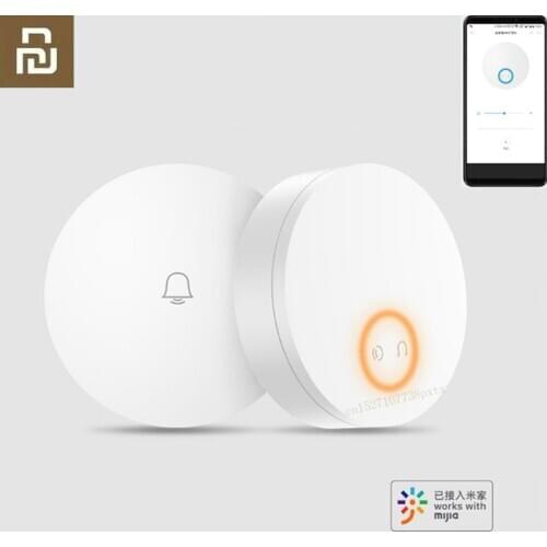 Youpin Linptech WIFI Self-power-generating Wireless Doorbell Work For Mijia APP Smart Control Memory Function AC 110-240V
