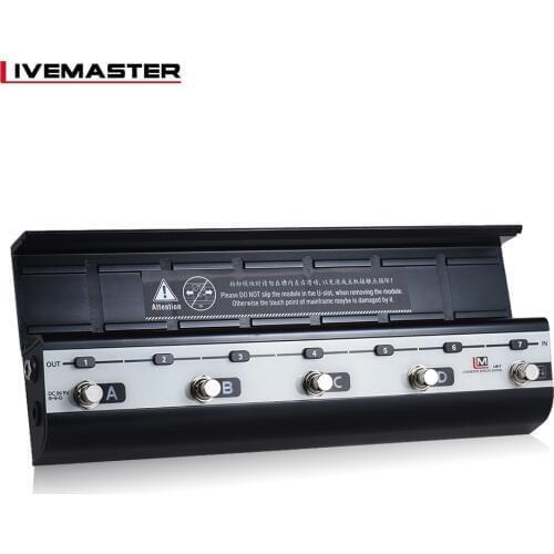 BIYANG LiveMaster Series LM-7 Mainframe Unit Guitar Effects Modular Board Platform Supports 8 Preset Combination Effects