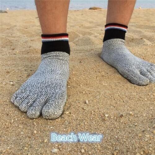 Classic Pure Color Lady Five Finger Socks 5 Finger Pure Cotton Female Novelty Socks With Separate Beach Socks Toes