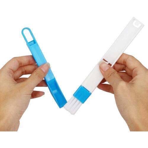 2 In 1 Screen Keyboard Drawer Wardrobe Corner-Gap Dust Removal Cleaning Brush Window Slot Brush Dustpan Multi-function Tool
