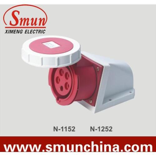N-1152 16A 220-415V 3P+N+E 5pin Industrial Wall Socket with CE ROHS 1 Year Warranty IP67 degree PA66