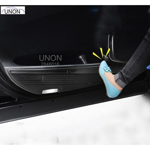 Protector Side Edge Protection Pad Protected Anti Kick Door Mats Cover Case For Toyota Alphard Vellfire 30 2016 17 18 2020 2pcs