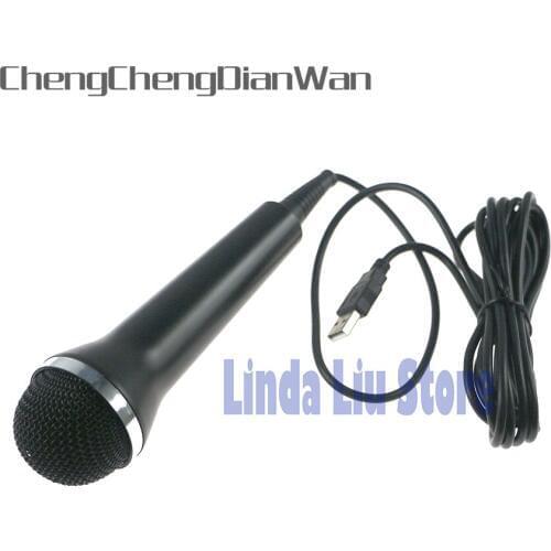 ChengChengDianWan Microphone Wired USB Mic For Xbox360 Wii U Game Console For PS2 PS3 PC Console