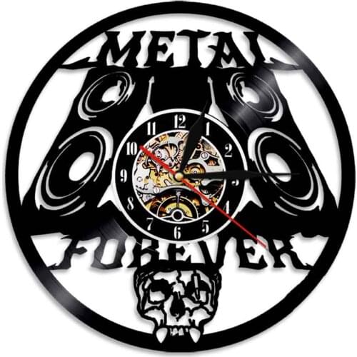 Rock Band Wall Clock Retro Music Rock Band Vinyl Record Wall Clock With LED Light Wall Art Decor For Music Cafe Pub Club Bar