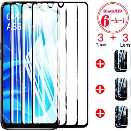 Glass on for Oppo A53 A53s 5G A 53 53s Screen Camera Lens Protector Protective Glas A94 A93 A73 A74 A54 A15 A15s Tempered Cover