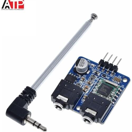 TEA5767 FM Stereo Radio Module For Arduino 76-108MHZ With Free Antenna Reverse Polarity Protection Diode Filtering Sensor