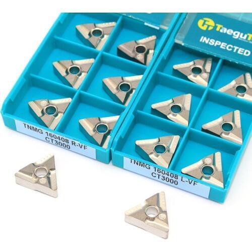 TNMG 160408 R TNMG160408 L VF CT3000 Carbide Inserts External Turning Tool Cermet Blade CNC Lathe Cutter Tool Cnc Cutting Tools