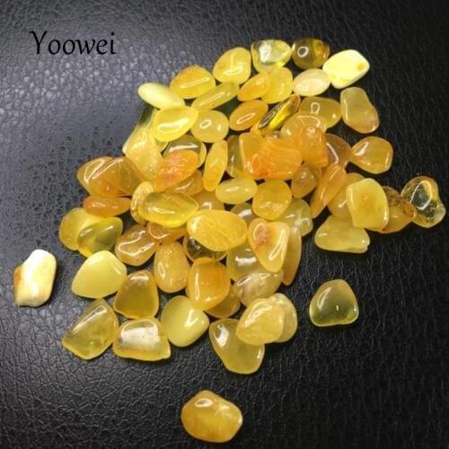 Yoowei Natural Amber Beads for diy Irregular Loose Beads Baltic Original Amber Chips Bead Supplier No Holes for Collection