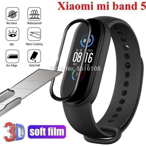 Protective Film for Xiaomi mi band 5 Screen Protector Soft TPU film for Xiaomi Mi Band 5 Miband5 Bracelet HD Protective Film