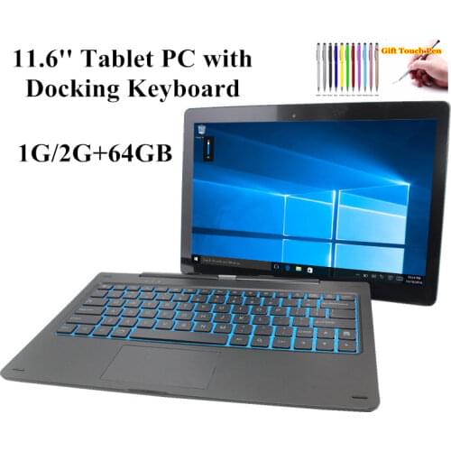 Gift Protective Film Windows 10 Tablet PC 11.6 Inch 1GB+64GB 1366*768 IPS Screen HDMI-Comoatible Dual Camera WIFI