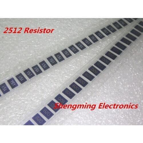 4000pcs 2512 SMD 1W chip resistor resistors 0 ohm ~ 10M ohm 0R 10R 100R 220R 330R 470R 1K 4.7K 10K 100K 220K 330K 470K 680K