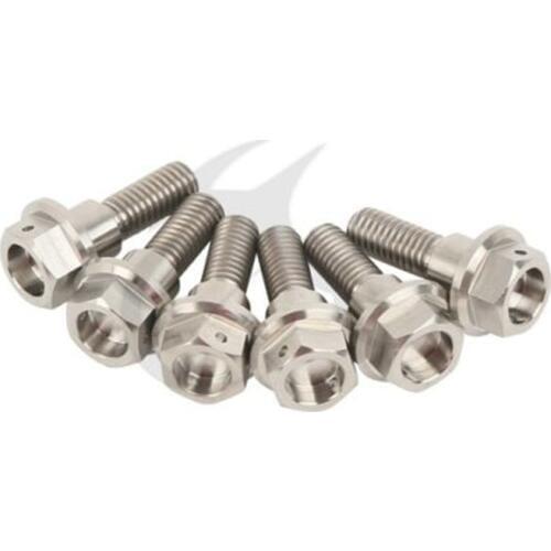 6pcs M6 x 20mm Titanium Front Brake Disc Rotor Bolts For Yamaha YZF R1 R6 99-08 Motorcycle