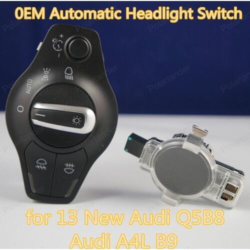 8K0941531AS with Rain Sensor for 13 New A/udi Q5B8 A/udi A4L B9 0EM Automatic Headlight Switch Fog Headlight Lamp