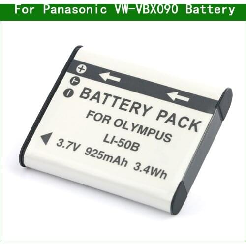 Digital Camera Battery for Panasonic VW-VBX090 VW-VBX090GK HX-WA03 HX-WA3 HX-WA30 HX-WA2 HX-WA20