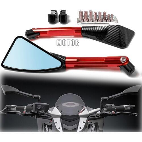 CNC Aluminum Motorcycle Mirror Rearview Rear View Side Mirrors For SUZUKI Hayabusa Katana 750 GSR750 Bandit TU250X HONDA 919 599