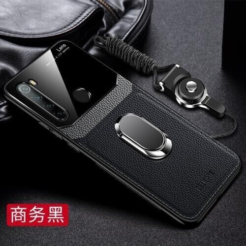 For Xiaomi Redmi Note 8 Pro Case Luxury Leather+hard PC With Stand Ring protect Back Cover Case for xiaomi redmi note 8t note8