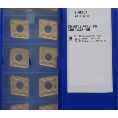 CNC CNMG CNMG090304-DM CNMG120404-DM CNMG120408-DM CNMG120412-DM CNMG160608-DM CNMG190612-DM YBM251 for Stainless Steel