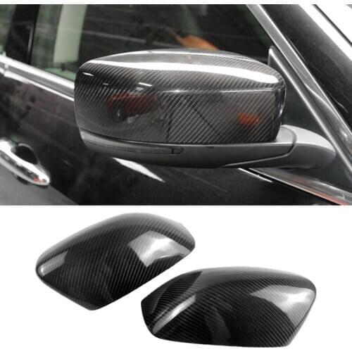 For Maserati Ghibli 2013-2016 Real Carbon Fiber Side Rear View Mirror Cover Trim Side Wing Mirror Caps Car Accessories