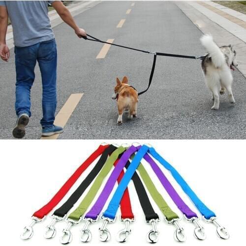 Double Leashes Pet Dog Coupler Leash Walking Lead Traction Rope for Two Dogs Running or Training Rope Leash Pet Accessorie