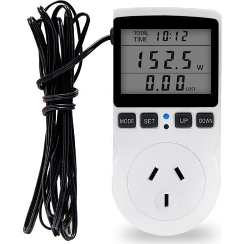 Multifunctional LCD Display Thermostat Controller Digital Socket Temperature Detector with Timing Function