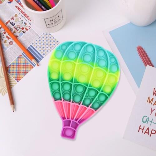 Santa Claus Pastel Silicone Push Fidget Reliver Stress Toy Rainbow Push Bubble Anti-stress Toys Adults & Children Sensory Toys