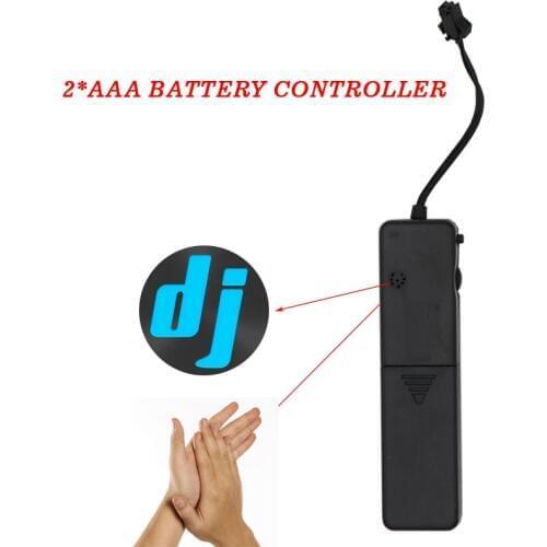 Use for 1-5 M LED Strip el wire 2*AAA Music Sound Activated Battery Inverter 3 Models el driver