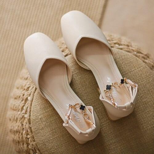 JQSL Women's Ballet Flats With Heels