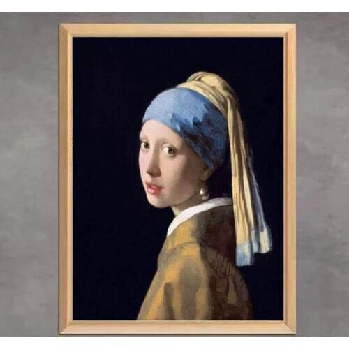 Famous Painting "Girl with a Pearl Earring" 5D DIY Diamond Painting Full Square Round Diamond Embroidery Mosaic Home Decor