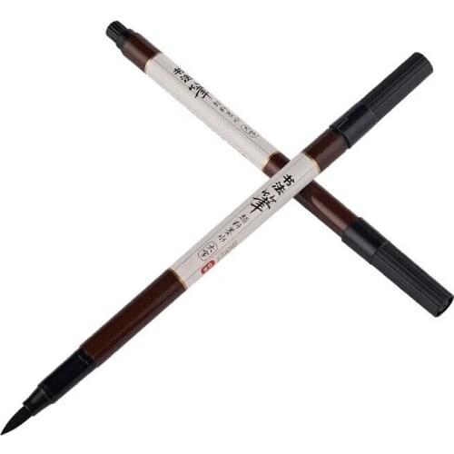 Baoke 3pcs/Lot Chinese Calligraphy Brush Pen Soft Fiber Tip Circulating Ink Caligrafia Paint Brush for Classical Landscape