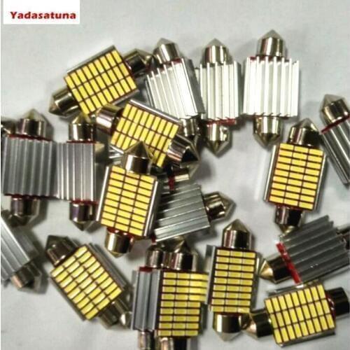 Kit 10 Lampada Torpedo 27 4014 SMD Leds Super Branco Teto Frete Economico
