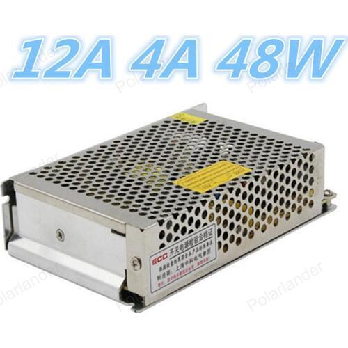 Power 48W LED Switching Power Supply 12V 4A AC/DC Adapters AC110V 220V to DC12V Lighting Transformer For LED Strip light