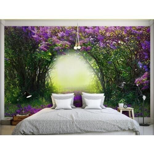 Wallpaper murals 3d Home Decoration Floral bushes plant landscape TV backdrop modern living room wallpapers