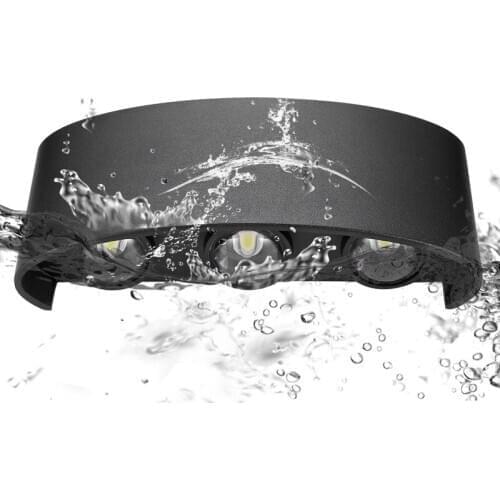 Nordic Wall Lamp Led Aluminum Outdoor Indoor waterproof Ip65 85~265V Up Down White Black Modern For Home bathroom porch light