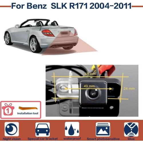 Night Vision Full HD Car Rear View Reverse Backup Camera High Quality CCD For Benz SLK R171 2004-2011