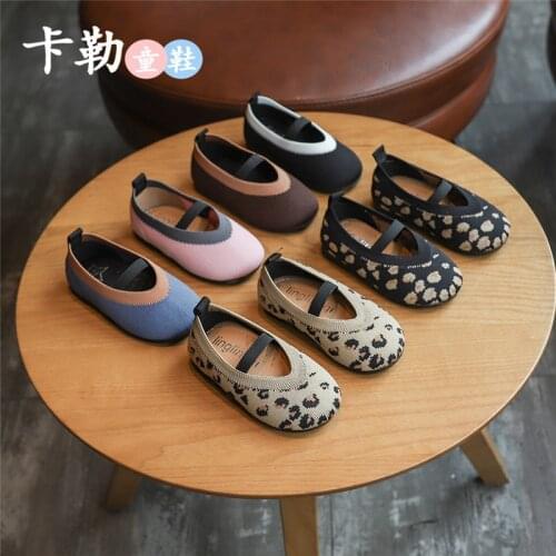 Spring And Autumn New Girls Single Shoes Casual Retro Grandma Shoes Little Girls Soft Bottom Peas