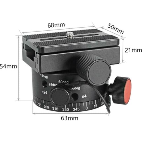 New design Panorama quick release tripod ball head with node index rotator hole for DSLR camera