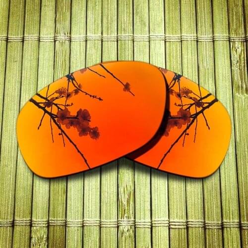 Polarized Replacement Lense For-Oakley Ten-x Sunglasses Frame True Color Mirrored Coating - Fire Red Color Options