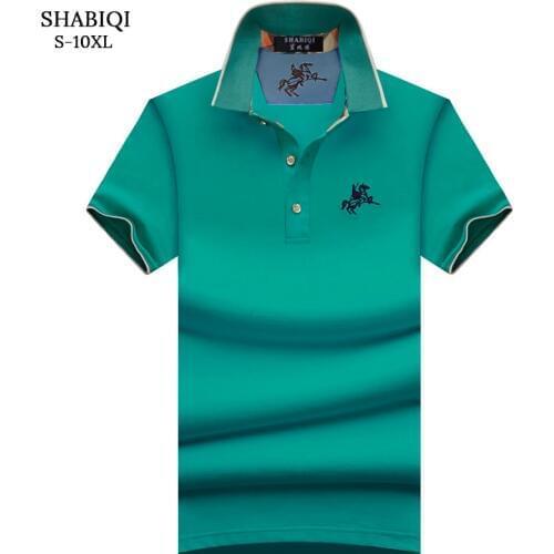 Plus Size S-10XL Brand New Mens Polo Shirt Men Cotton Short Sleeve shirt Brands Embroidery Mens Shirts polo shirts