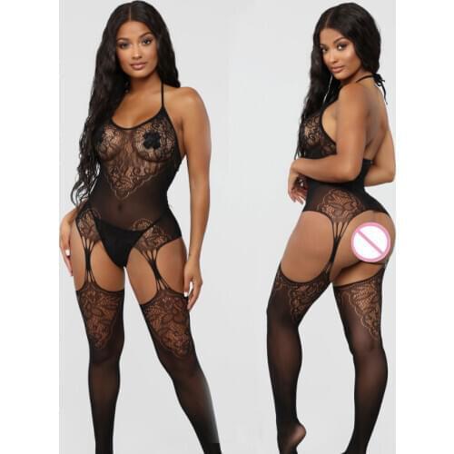 Sexy lingerie Women Plus Size Open Crotch Lingerie Hot Transparent Babydoll Dress Erotic Costumes Sex Nightwear Porn Clothes