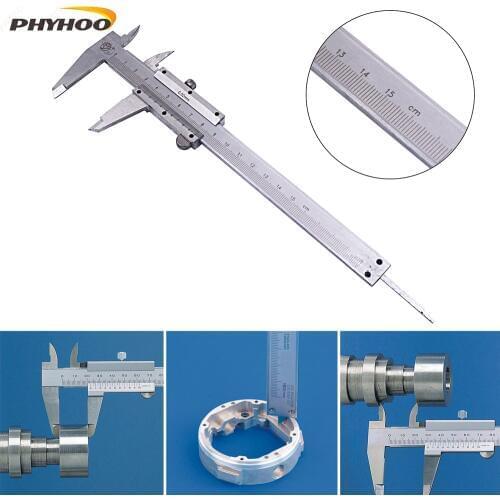 Professional Caliper Vernier Caliper Stainless Steel Hardened Chromeplated Metric 150mmx0.02mm for Precision Measurements Outsid