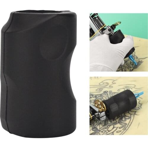 34mm Silica Gel Tattoo Grip Cover Tattoo Pen Cover Non-Slip Supplies for 21mm Cartridge Grip Tattoo Machine Gun Shock Absorption