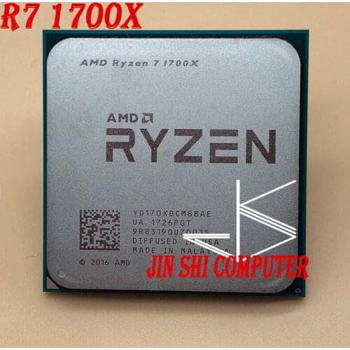 AMD Ryzen 7 1700X 3.4 GHz Eight-Core CPU Processor YD170XBCM88AE Socket AM4 NO FAN
