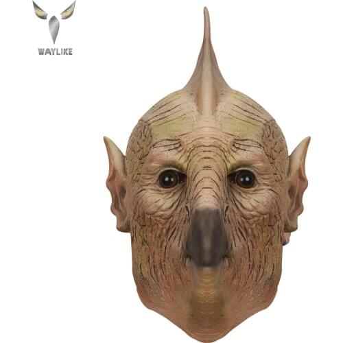 WAYLIKE real adult Party Costume horror mask latex pterosaur animal headgear horror Carnival Cosplay mask