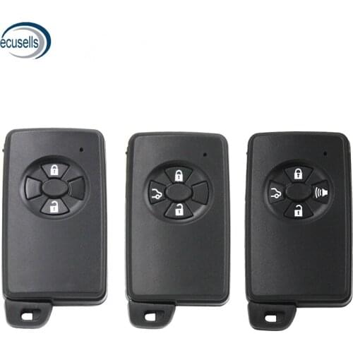 Replacement Shell 2/3/4 Button Smart Remote Key Fob for Toyota RAV4 Vitz Ractis Car Key Blank Case