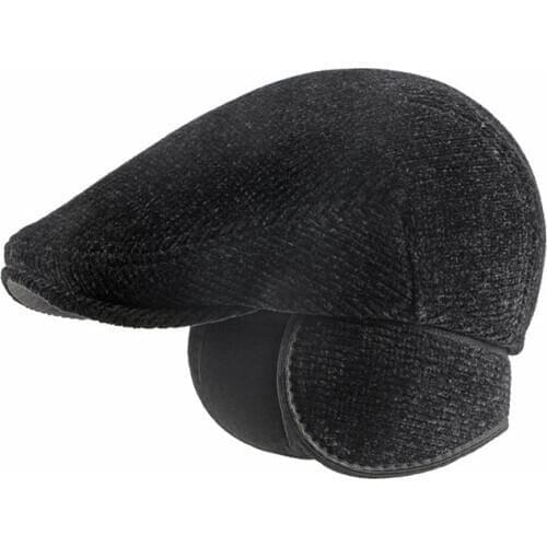 Fibonacci Winter Newsboy Caps Retro Adult Berets Men Cabbie Flatcap Hats for Men‘s Ivy Cap British Middle-aged Beret Driver Hat