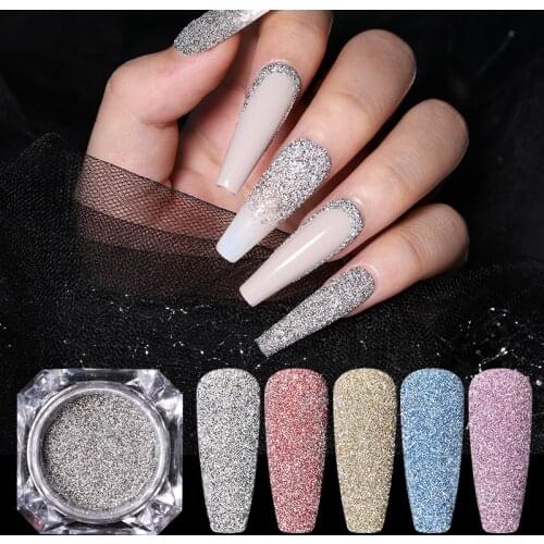 1 Box 3D Hexagon Nail Powder Sequins Sparkly Shining Irregular Palliette Mixed Size Nail Glitter Dust Polish Flakes Decoration