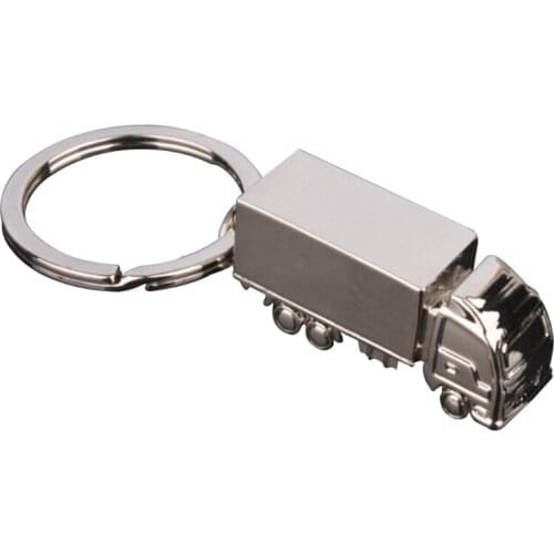 2 Pcs Lovely Mini Metal Keychain Lorry Keyring Purse Decoration for Women Teen Girl Charm Gift Backpack Bag