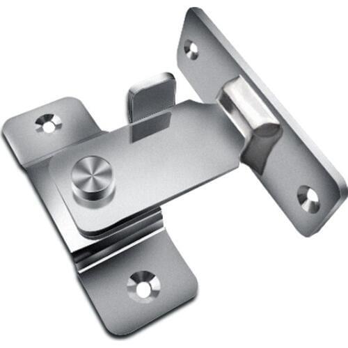 304 Stainless steel 90 degree Right angle buckle/hook lock/bolt,For sliding door,Mini but strong,Surface mounting,Hardware Locks