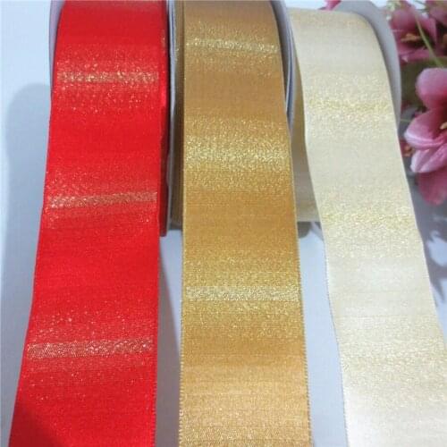 38mm Iron Wire Printed Plaid Jumper Fabric Christmas DIY Bow Flower Childrens Gift Baking Packaging Ribbon CN(Origin) 331