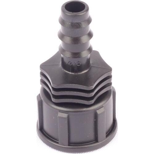 50pcs 3/4" Female Connector To 16PE Barb Straight Connector Hose Coupling Nipple Garden Watering System Hose BU Fittings